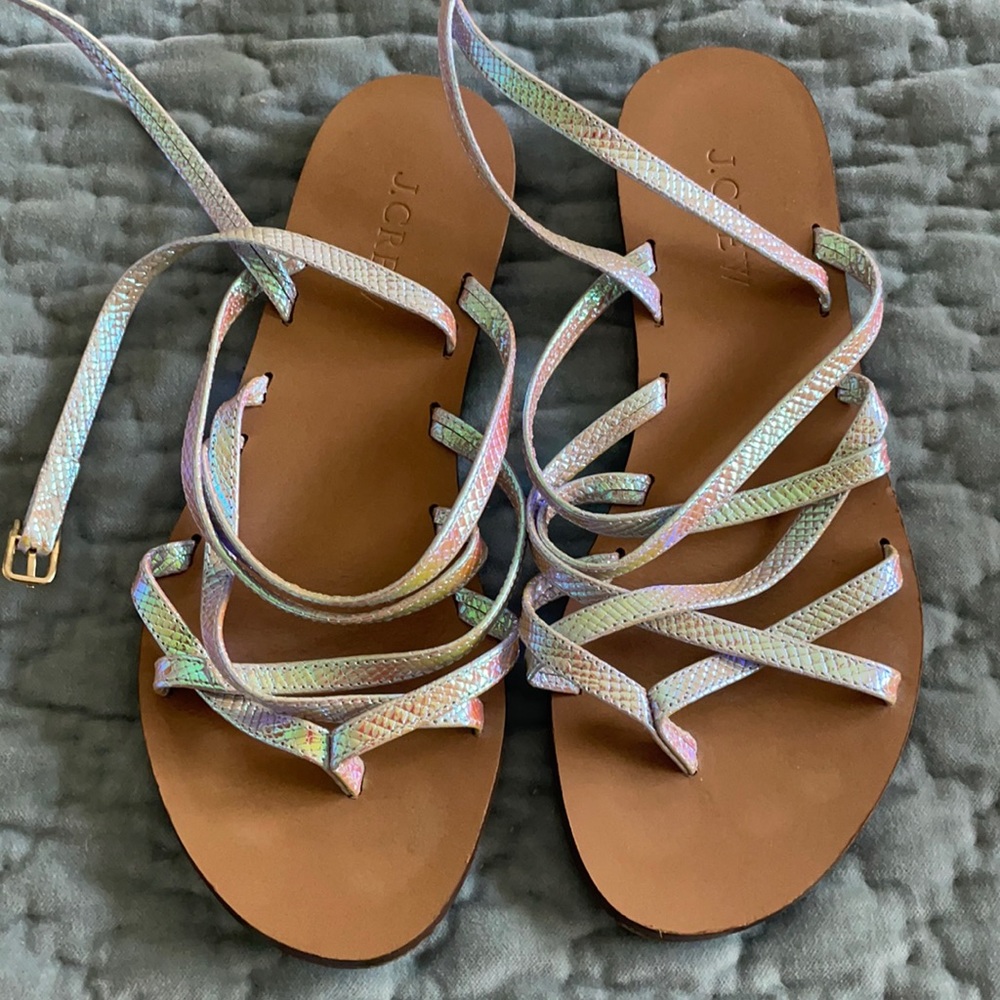 EUC JCrew strappy sandals